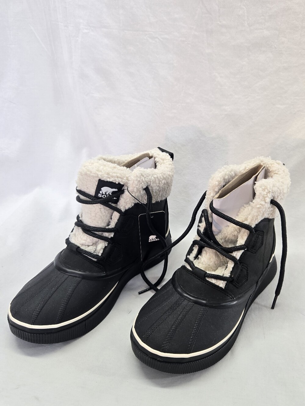 Sorel Women's Size 10 Out n About IV Chillz Waterproof Shearling Boots Black New